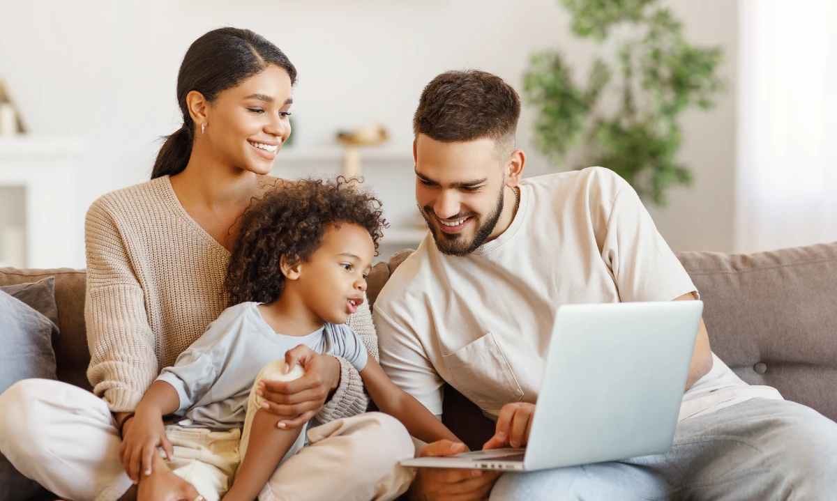 Image of family using Patient Access